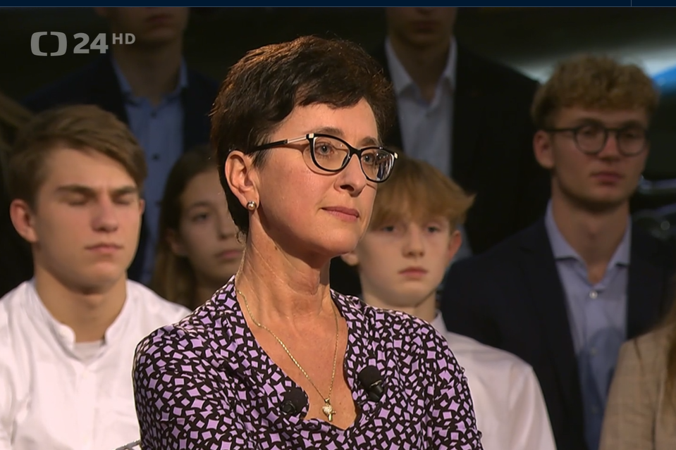 Naše kolegyně Jana Říhová Ambrožová v pořadu Fokus Václava Moravce