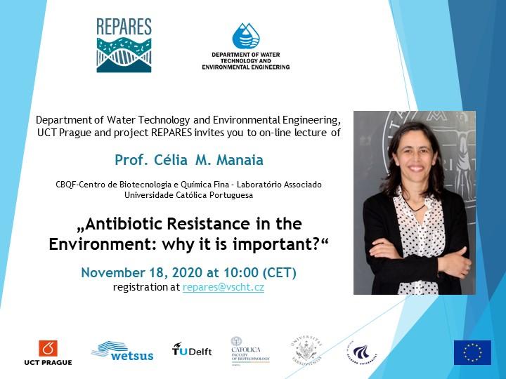 Invitation to an on-line lecture of prof. Célia M. Manaia