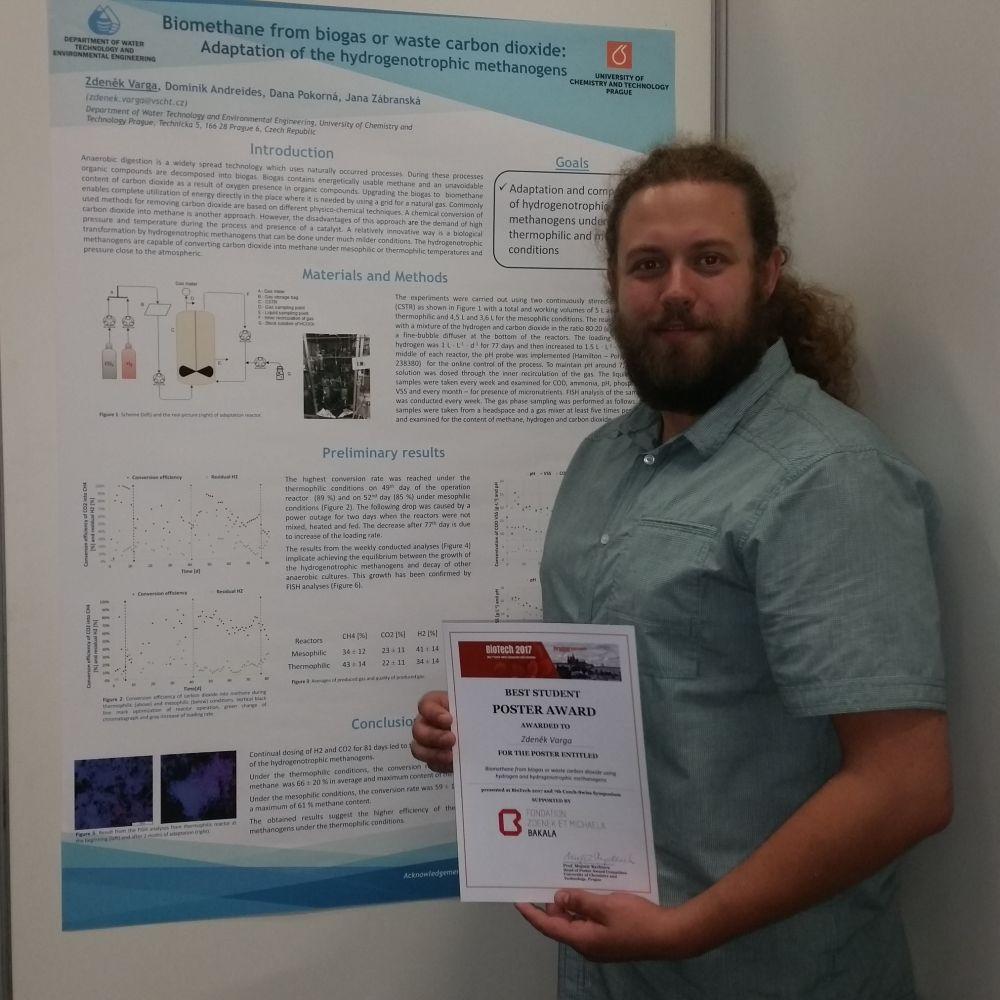 Best Student Poster Award for Zdenek Varga