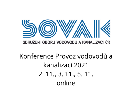 Konference Provoz vodovodů a kanalizací 2021 2. 11., 3. 11., 5. 11. online